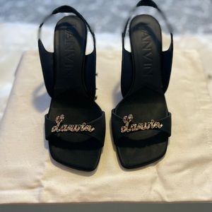 Black, Lanvin Rita sandals. Negotiable.